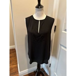 EUC J. CREW Black Sleeveless Top SZ 6